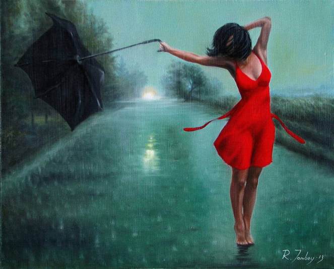dancing in the rain